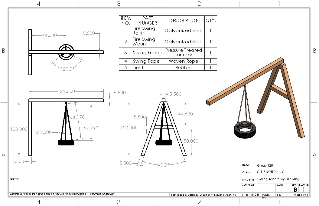Playground engineering drawing